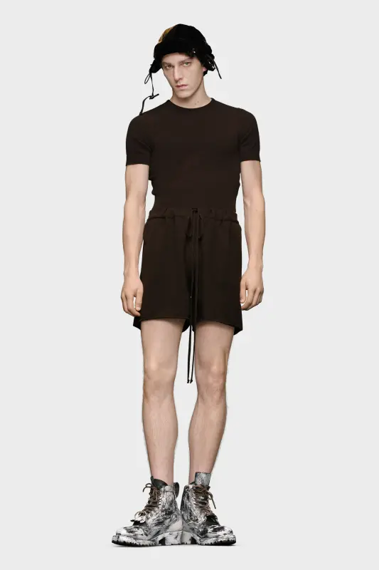 Maison Margiela Cashmere knit shorts Tapenade online