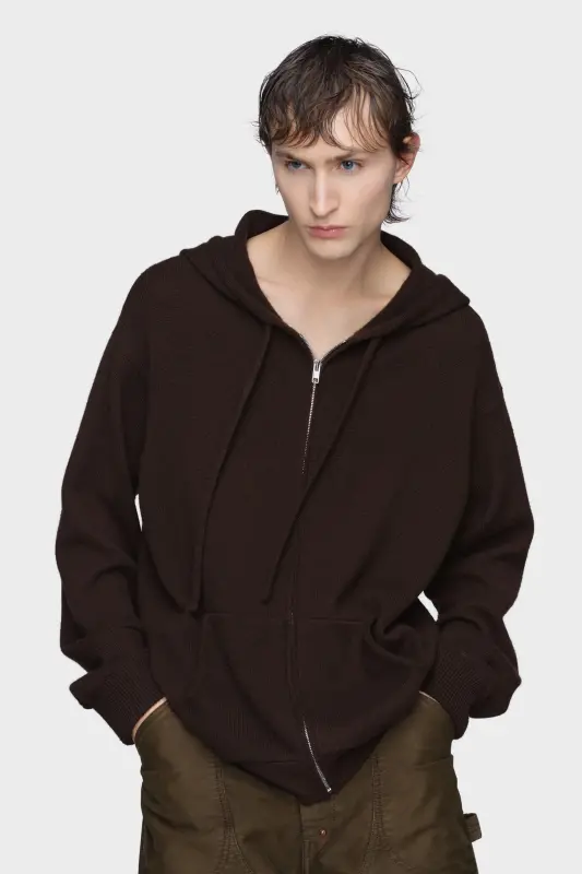 Maison Margiela Mens Brown Cashmere Sweater Tapenade online