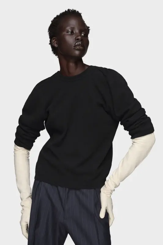 Maison Margiela Wool knit top Black online