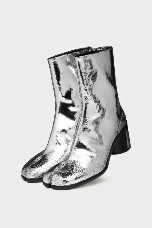 Maison Margiela Tabi Mirror Boots Silver Silver online