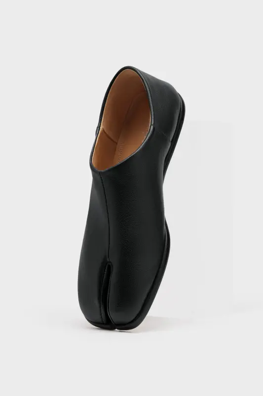 Maison Margiela Leather Slippers for Women Tabi Babouche Black online